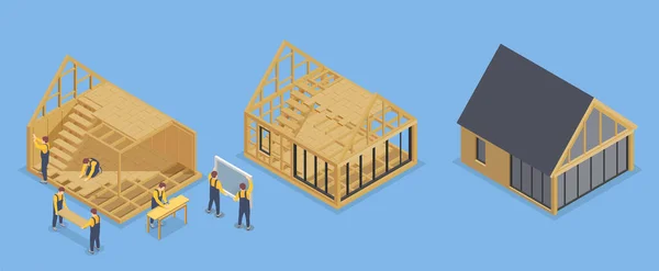 Розбудова будинку — стоковий вектор