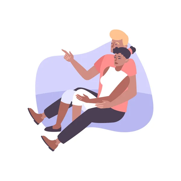 Relaxační párová ikona — Stockový vektor
