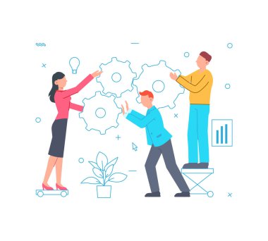 Takım Çalışması Çizimi