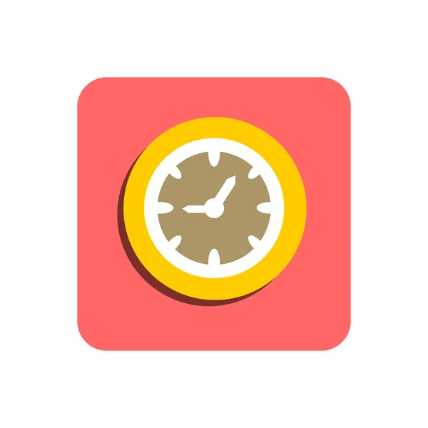 Clock Flat Icon — Stock Vector