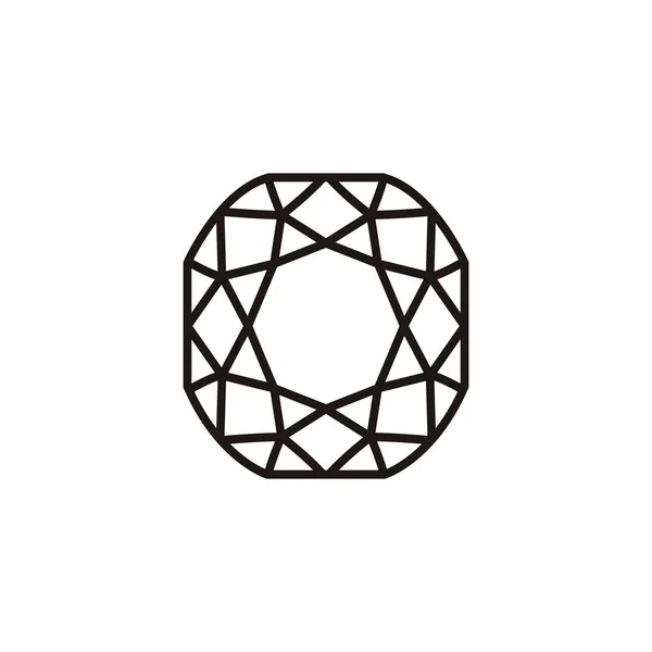 Icône de pierre gemme — Image vectorielle