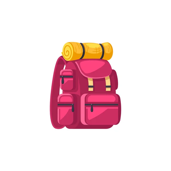 Backpack Cartoon Illustration — 스톡 벡터