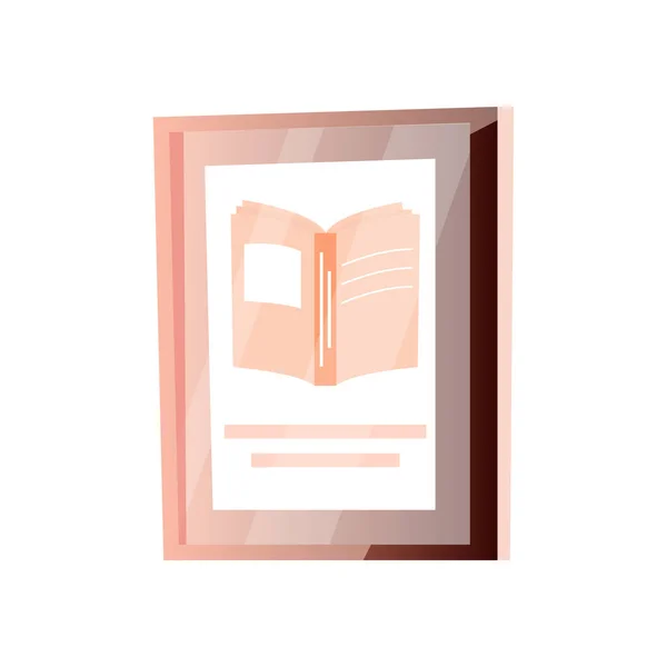 Livro Flat Icon — Vetor de Stock