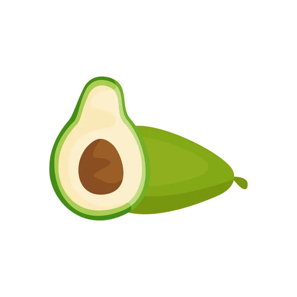 Avocado Flat Illustration — Stock Vector