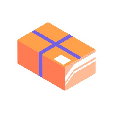 Paket Isometric İllüstrasyon