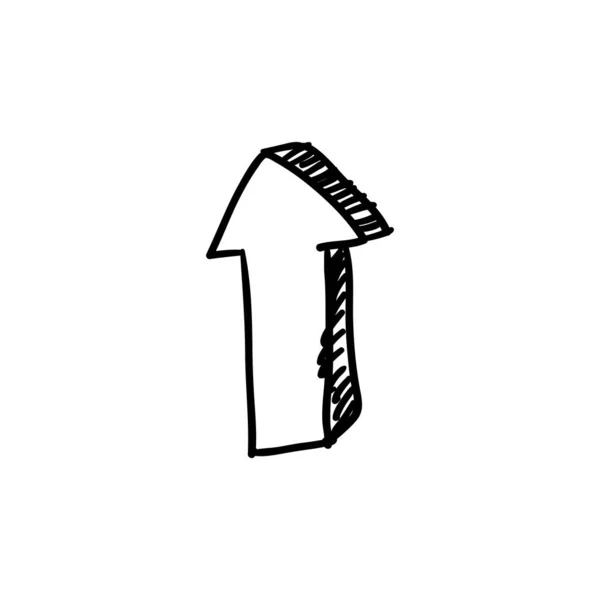 Ilustración de Doodle Arrow — Vector de stock