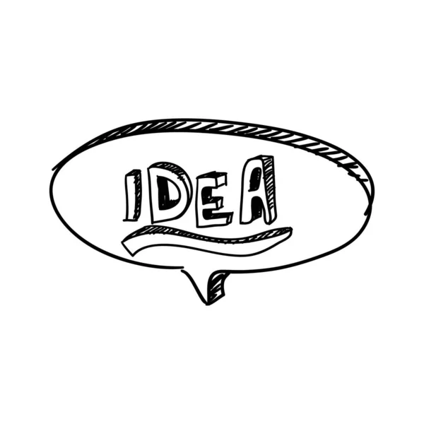 Εικονογράφηση Doodle Idea — Διανυσματικό Αρχείο