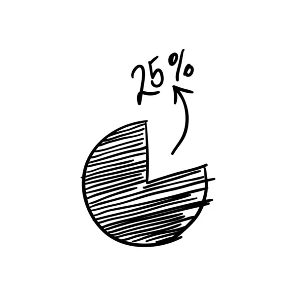 Doodle Diagram Illustration — Stock Vector