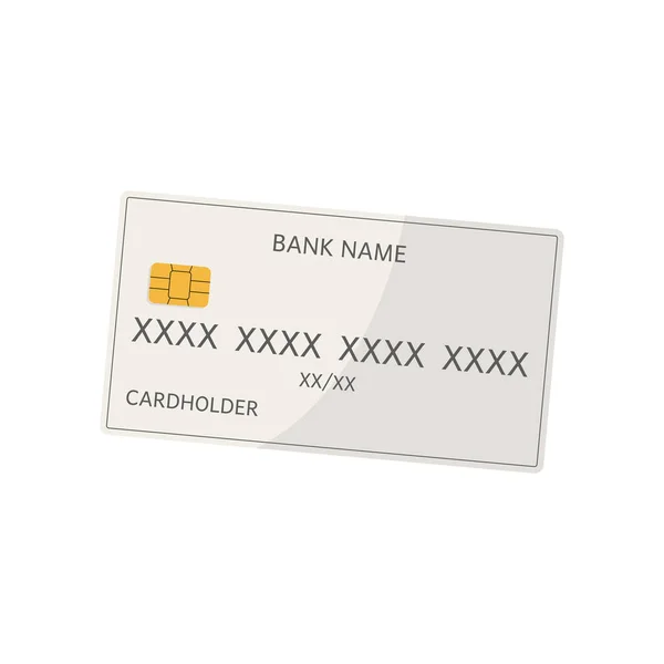 Icône de carte bancaire — Image vectorielle