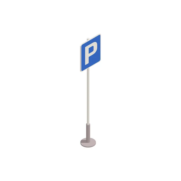 Parkeerbord pictogram — Stockvector