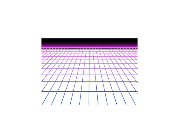 Ρεαλιστικό Neon Grid Icon — Διανυσματικό Αρχείο