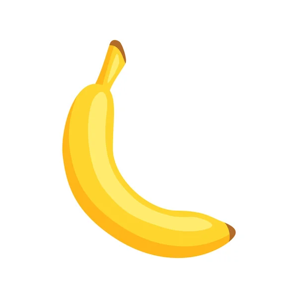 Плоская банановая икона — стоковый вектор