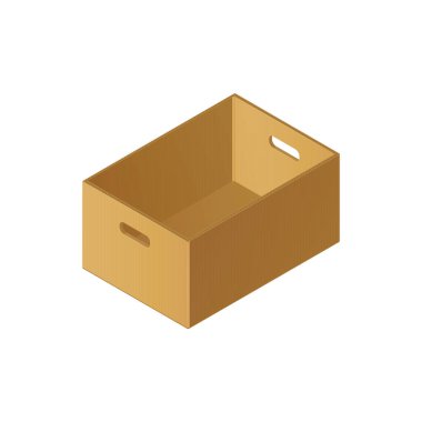 Kutu Isometric Simgesi