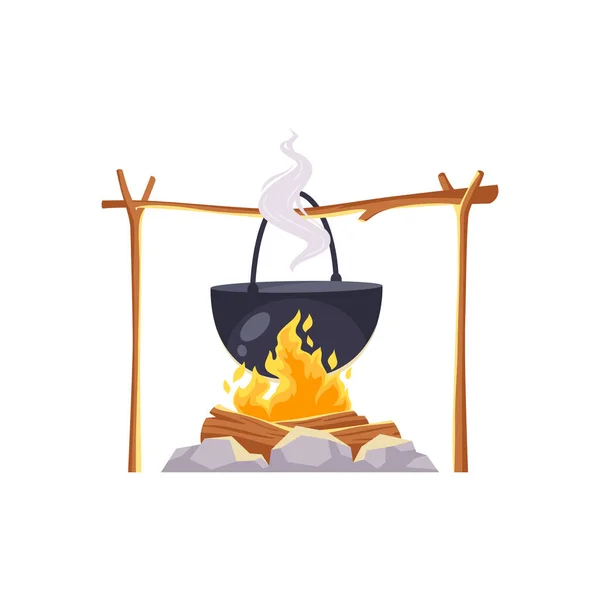 Illustration du feu de camp — Image vectorielle