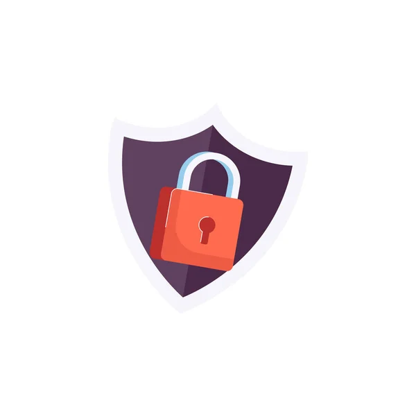 Plochá ikona zabezpečení — Stockový vektor