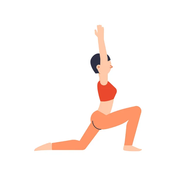 Flache Yoga-Illustration — Stockvektor