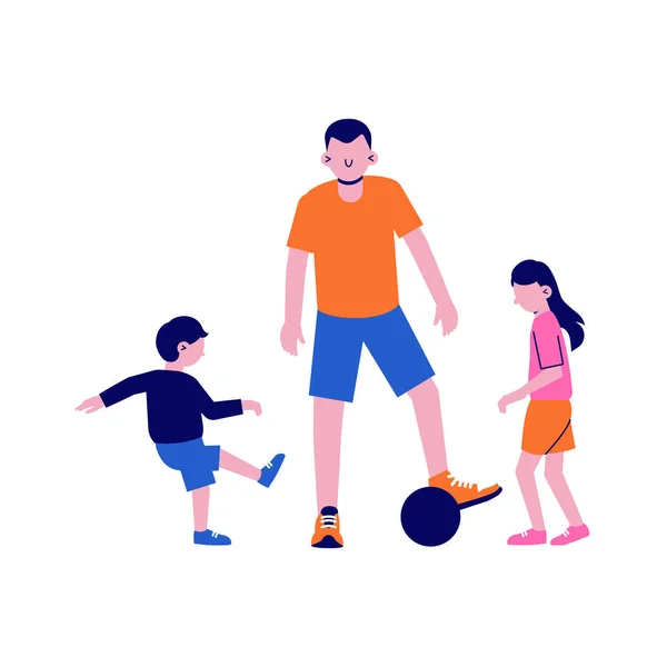 Familia Deporte Apartamento Icono — Vector de stock