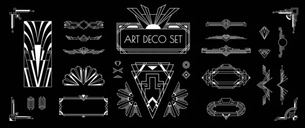 Set Art Deco — Archivo Imágenes Vectoriales