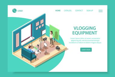 Isometric Web Sayfası Vlog 'lanıyor