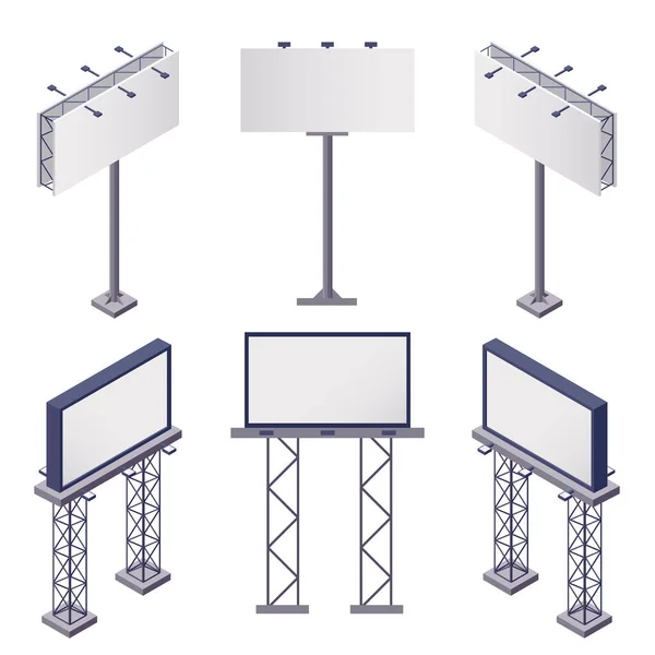 Ensemble de constructions publicitaires — Image vectorielle