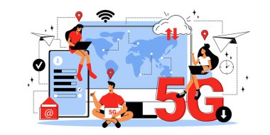 5g İnternet İllüstrasyonu