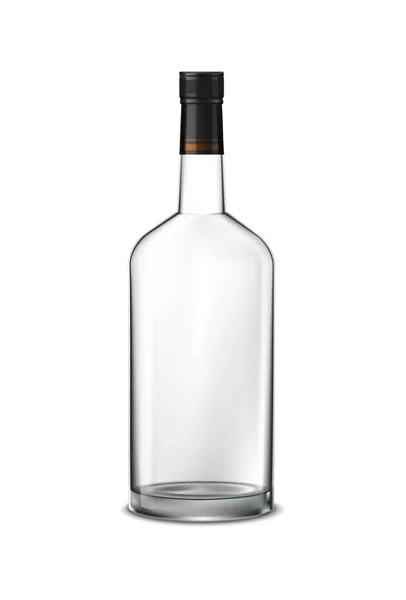 Composition de bouteille d'alcool vide — Image vectorielle