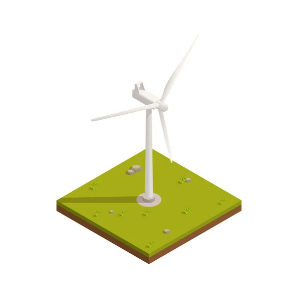 Composición de la turbina eólica — Vector de stock
