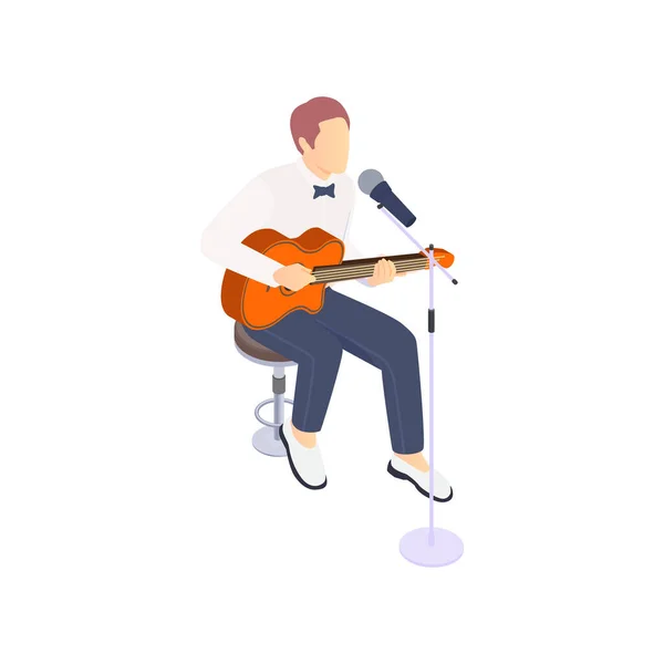 Music Talent Guitar Composition — Stock Vector