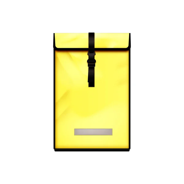 Жовта сумка доставки — стоковий вектор