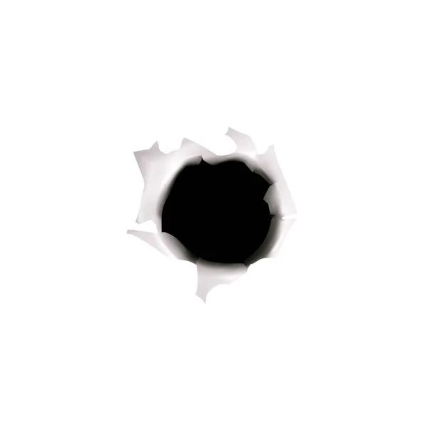 Composición del agujero de bala lacerada — Archivo Imágenes Vectoriales