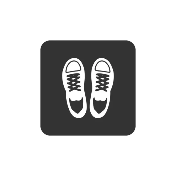 Zapatillas de deporte Flat Icon — Archivo Imágenes Vectoriales