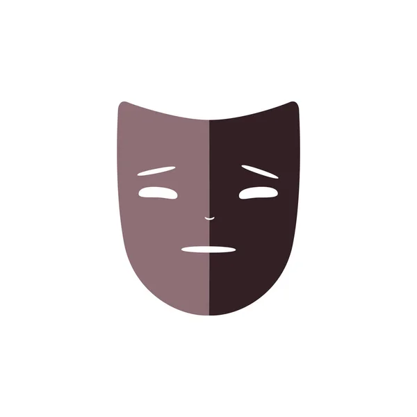 Icono de máscara de drama — Vector de stock