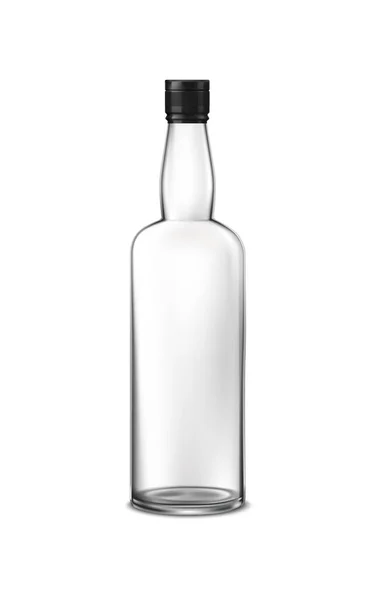 Composition de bouteille de whisky vide — Image vectorielle