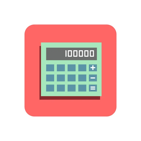 Calculadora Icono plano — Archivo Imágenes Vectoriales