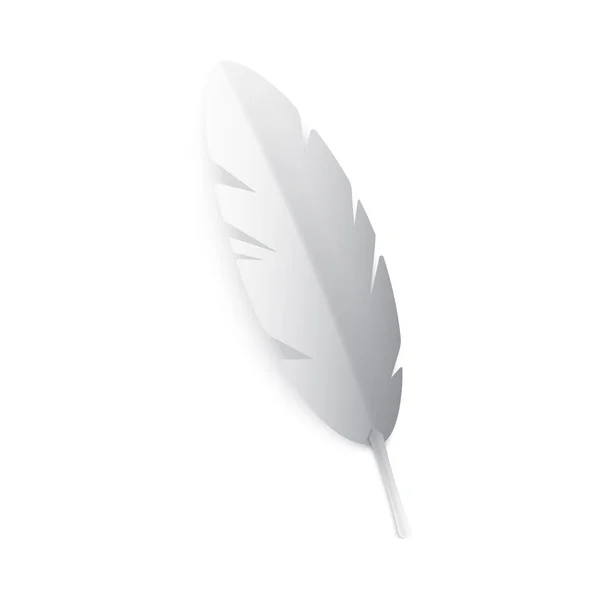 Livre blanc composition plume — Image vectorielle