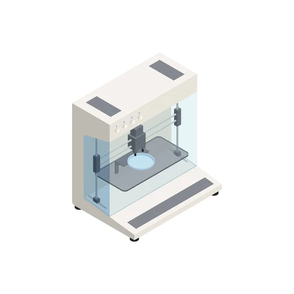 Composizione isometrica di stampa 3D — Vettoriale Stock