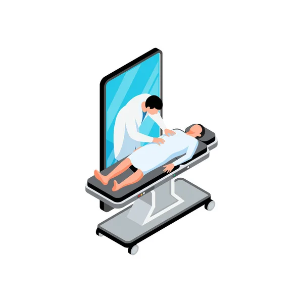 Composition médicale d'opération de smartphone — Image vectorielle