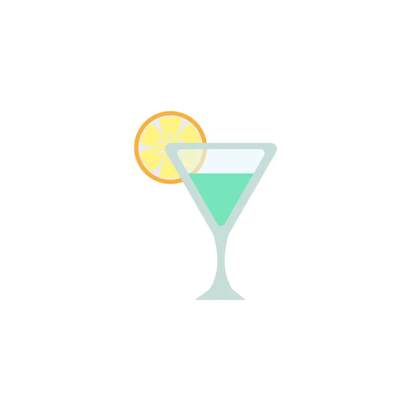 Cocktail Flat Ikon — Stock vektor