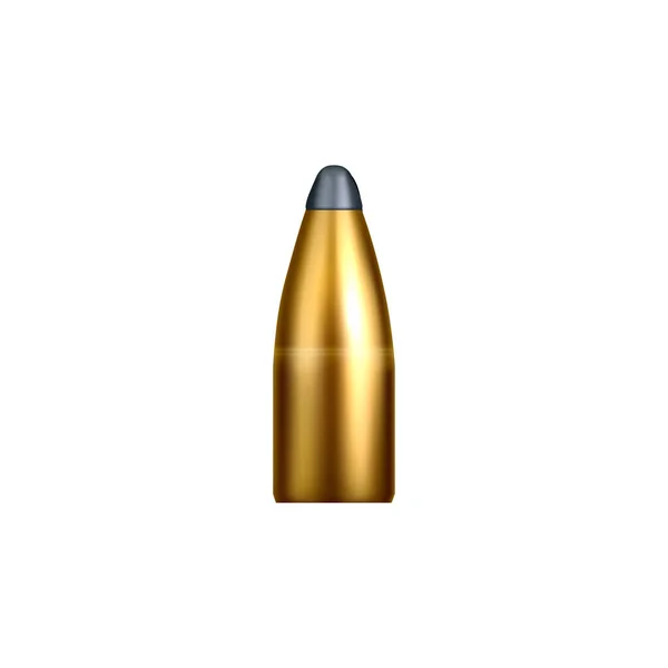 Realistic Golden Bullet Composition — Stock vektor
