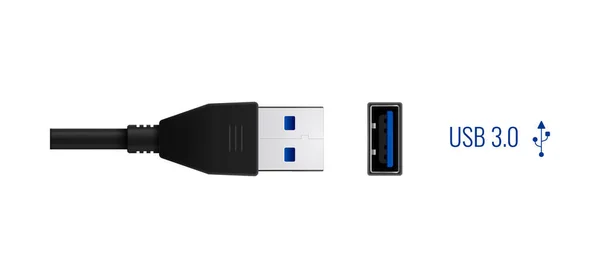 Super Speed USB Composición — Vector de stock