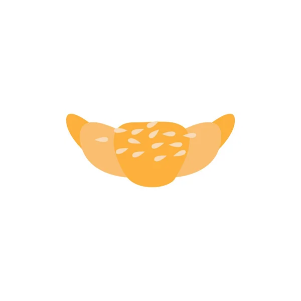 Croissant lapos ikon — Stock Vector