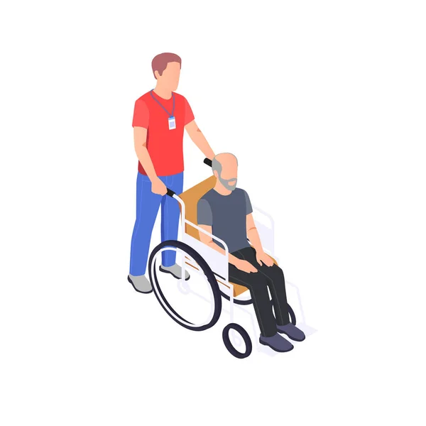Состав для ухода за инвалидной коляской — стоковый вектор