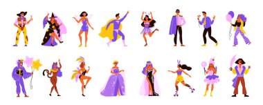 Karnaval İnsanları Simgesi Ayarlandı