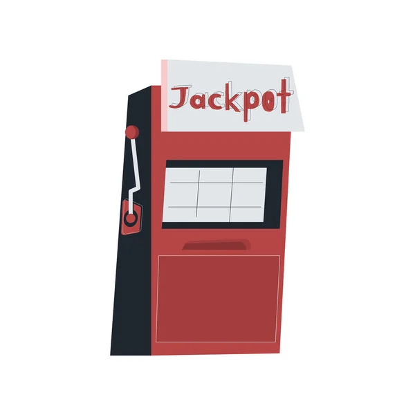 Composição de vício de máquina de jackpot — Vetor de Stock