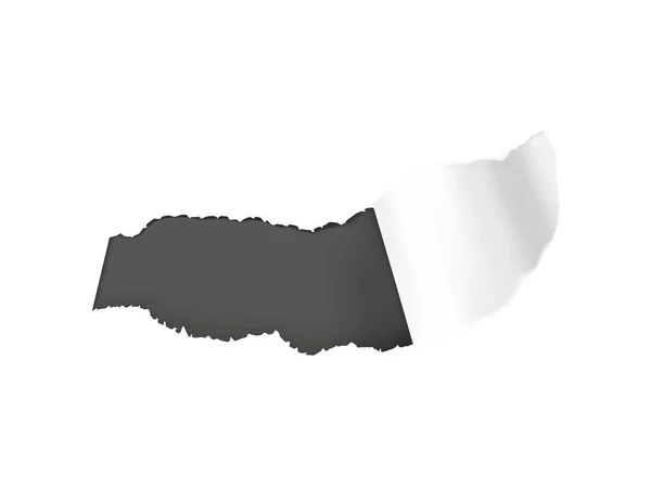 Composition de papier trou réaliste — Image vectorielle