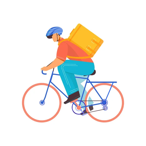 Courrier sur la composition du vélo — Image vectorielle