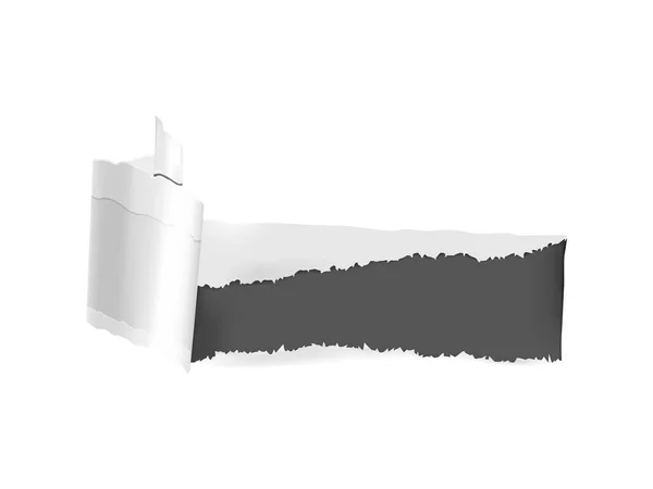 Duvar Kağıdı Deliği Gerçekçi Kompozisyonu — Stok Vektör