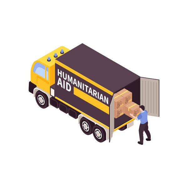 Состав грузовиков гуманитарной помощи