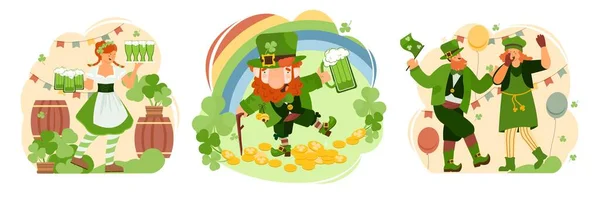 Patricks Day Compositions Collection — 图库矢量图片