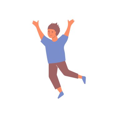 Neşeli Çocuk Düz Kompozisyon